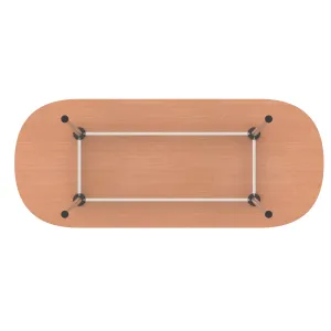 Impulse Leg Frame D-End Boardroom Meeting Table