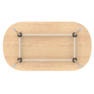 Impulse Leg Frame D-End Boardroom Meeting Table