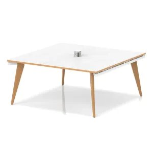 Oslo 1600mm Square Wooden Leg Boardroom Table