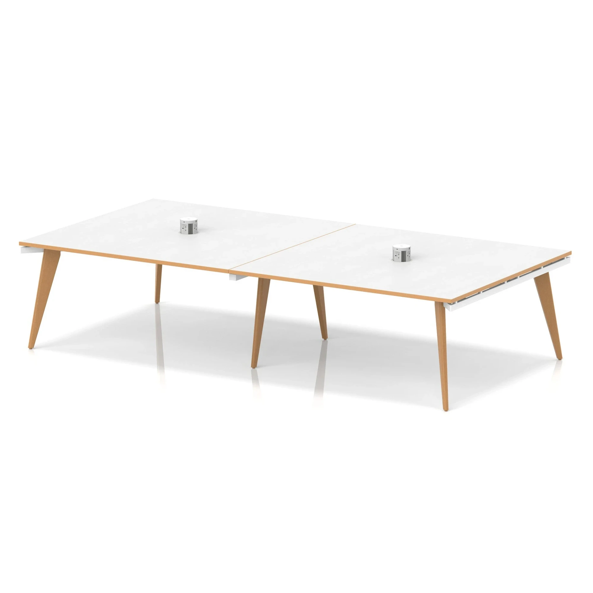 Oslo Large Rectangular Wooden Leg Boardroom Table