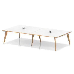 Oslo Large Rectangular Wooden Leg Boardroom Table