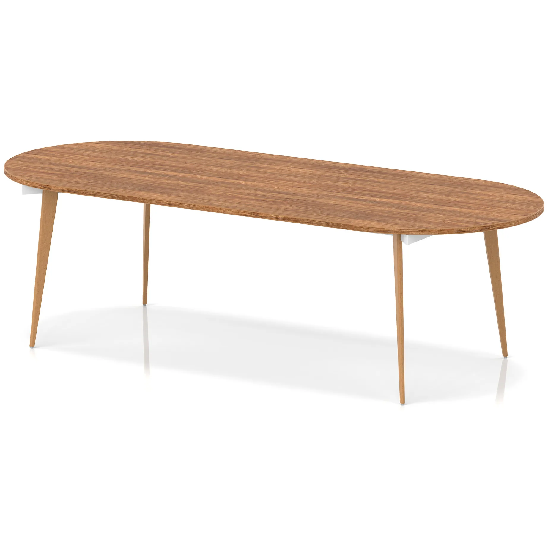 Oslo Oval Wooden Leg Boardroom Meeting Table