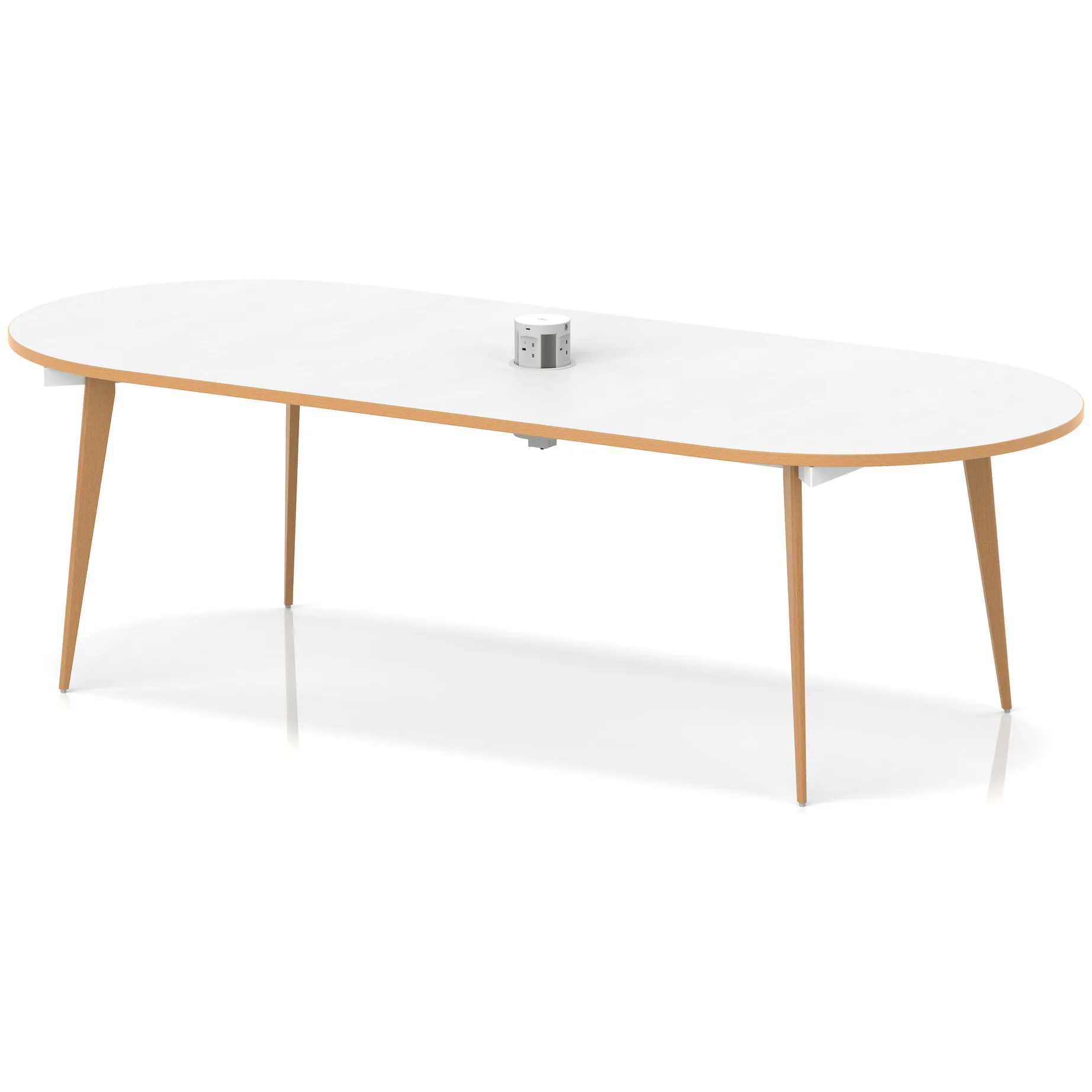 Oslo Oval Wooden Leg Boardroom Meeting Table
