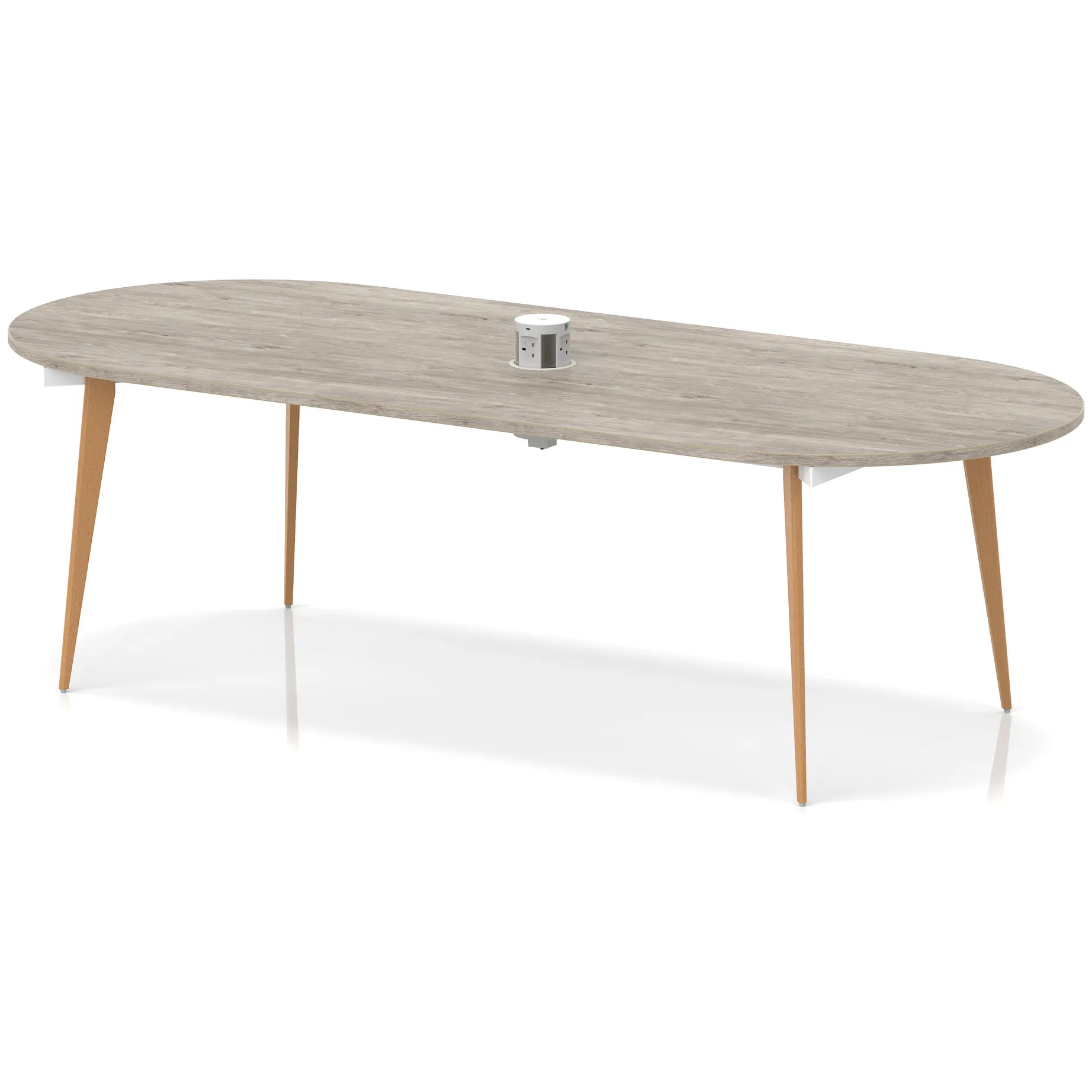 Oslo Oval Wooden Leg Boardroom Meeting Table