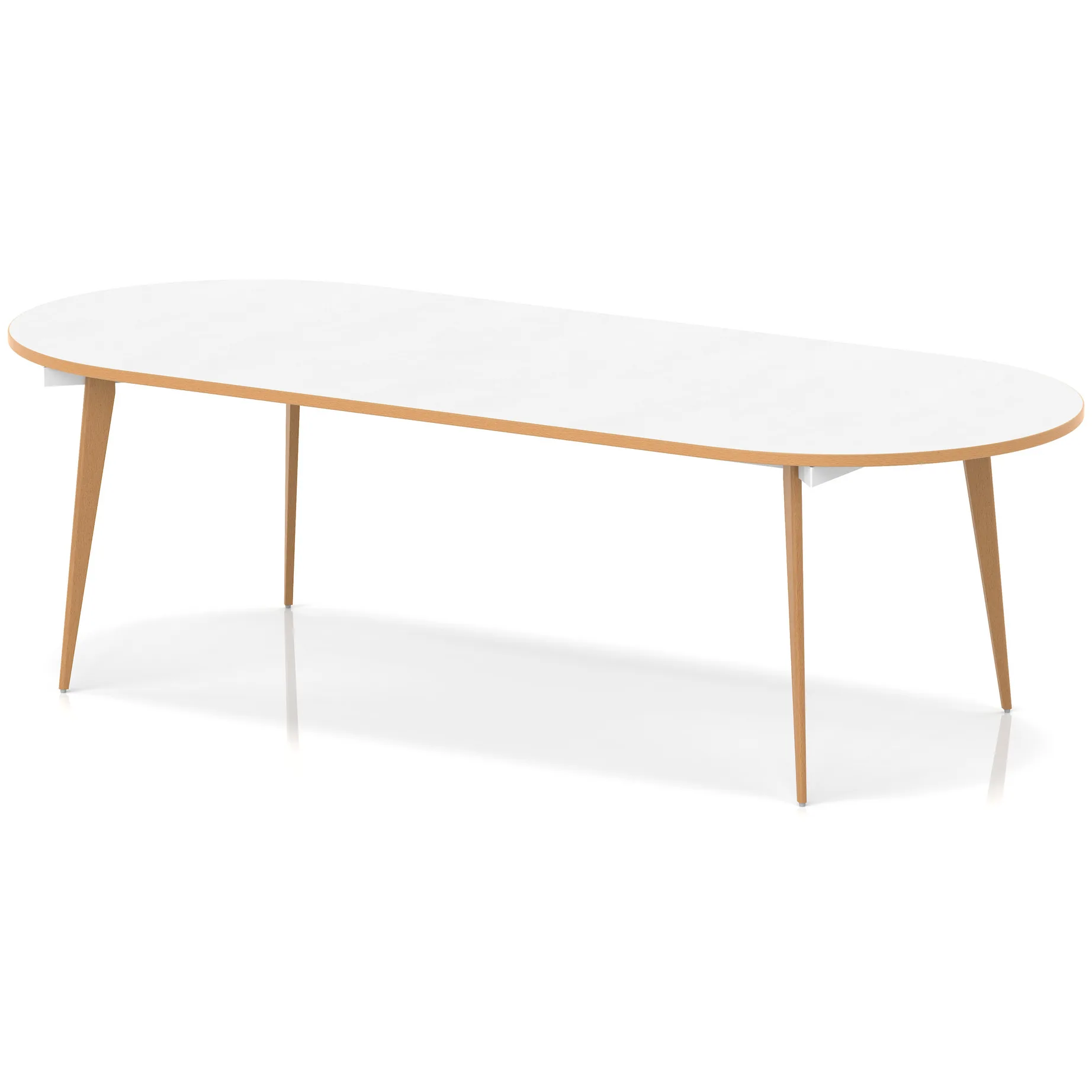 Oslo Oval Wooden Leg Boardroom Meeting Table