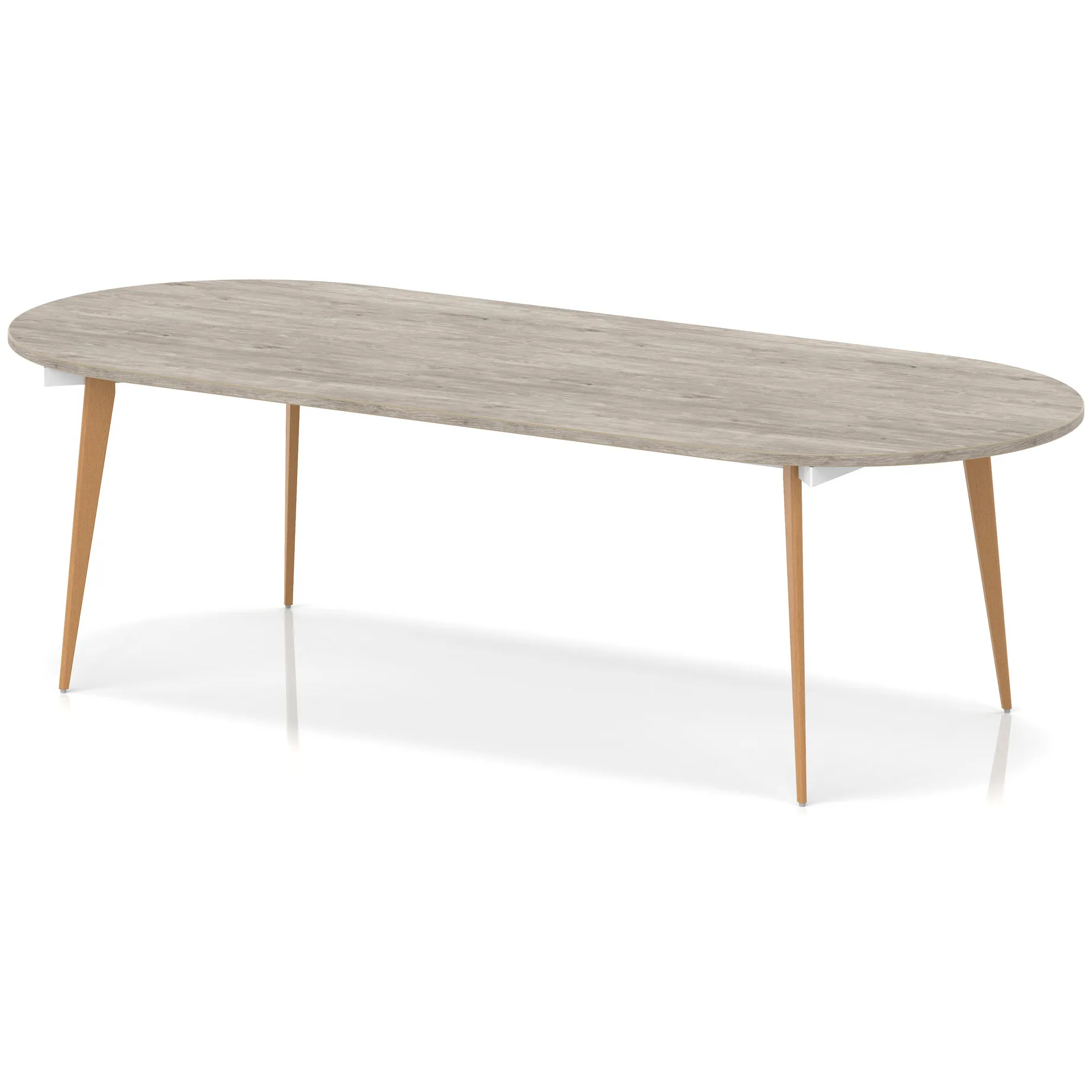 Oslo Oval Wooden Leg Boardroom Meeting Table