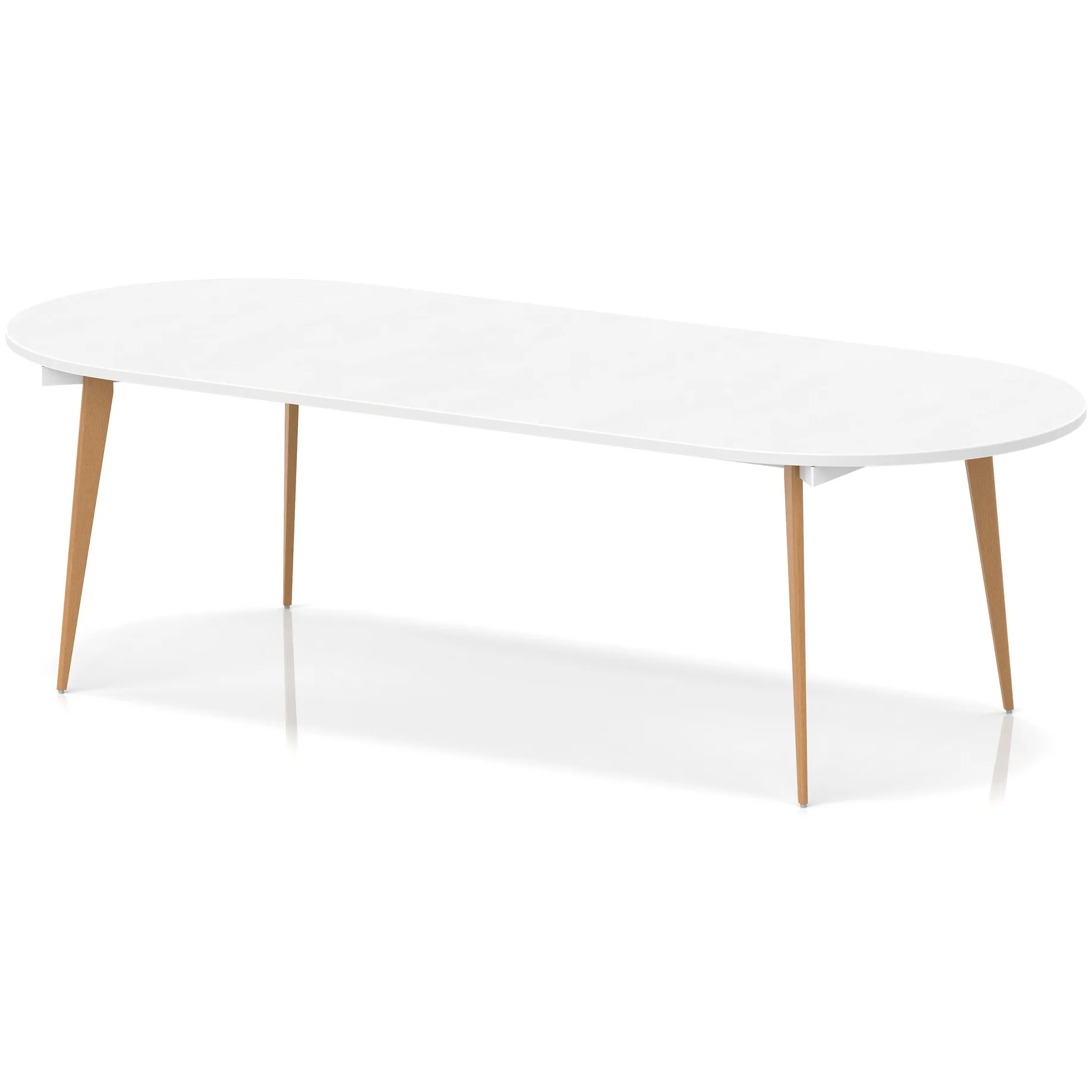 Oslo Oval Wooden Leg Boardroom Meeting Table