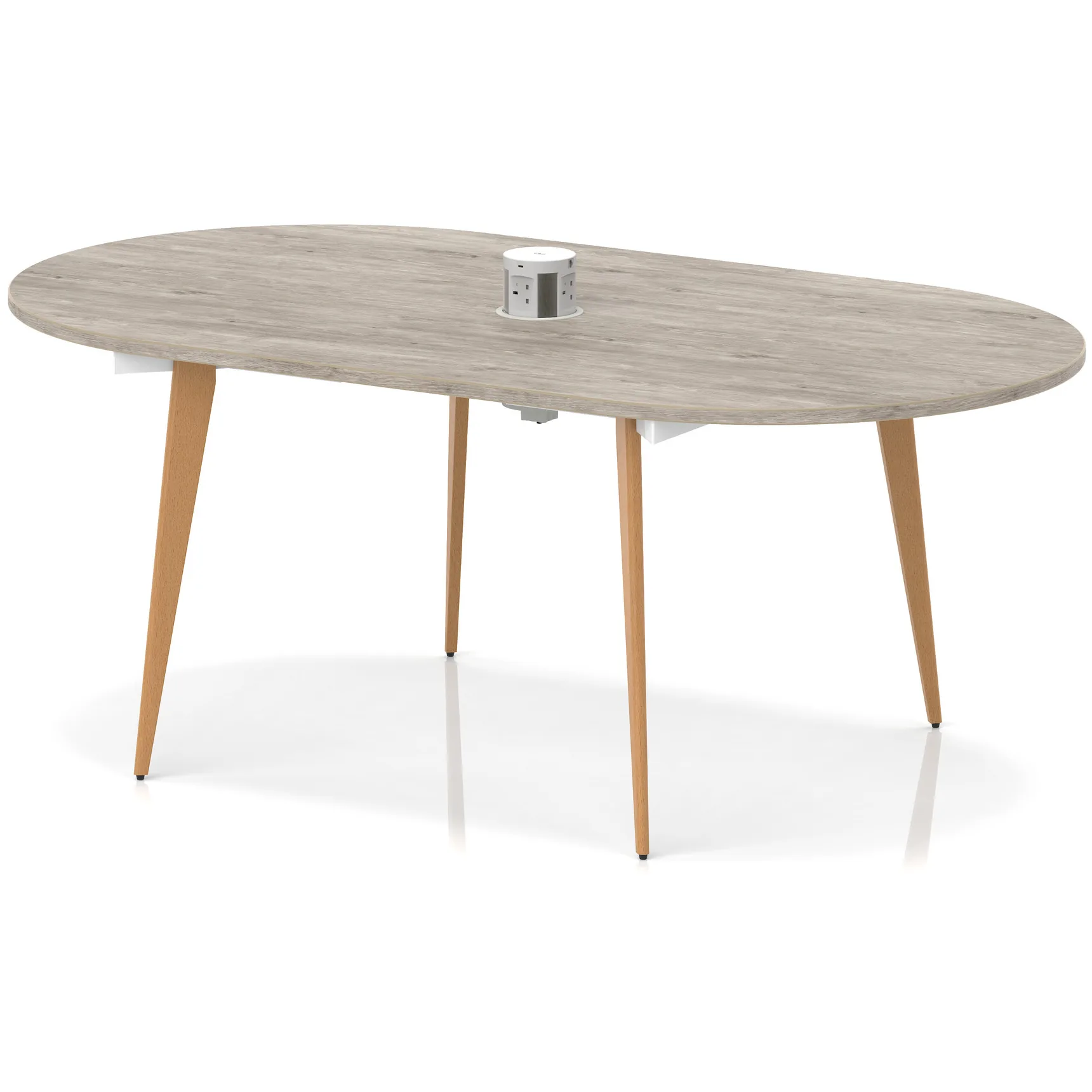 Oslo Oval Wooden Leg Boardroom Meeting Table