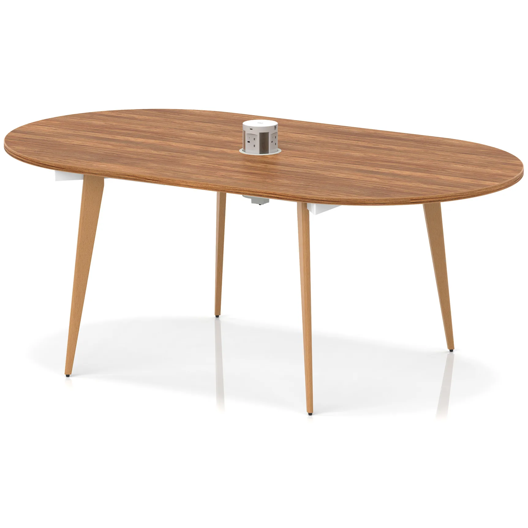 Oslo Oval Wooden Leg Boardroom Meeting Table