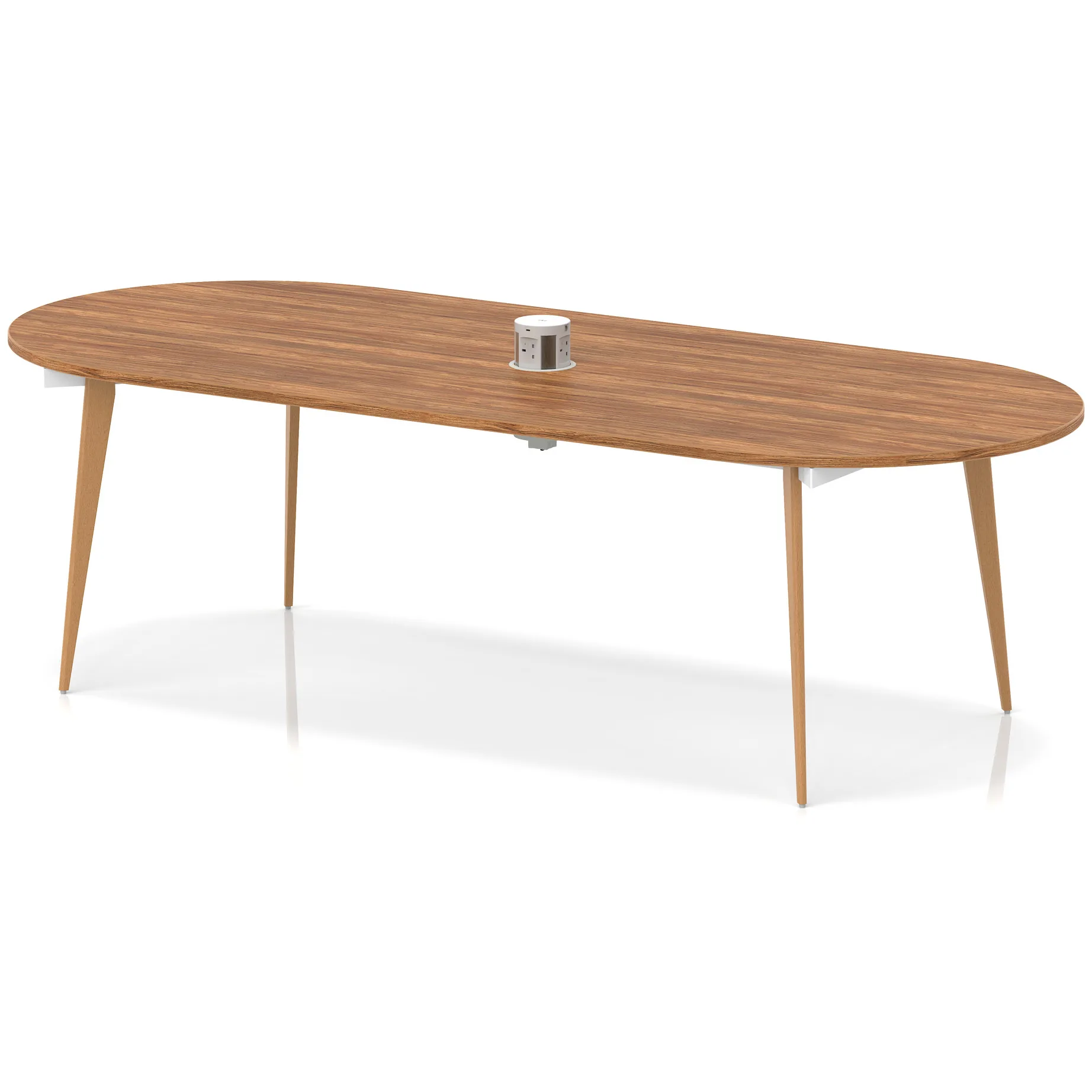 Oslo Oval Wooden Leg Boardroom Meeting Table