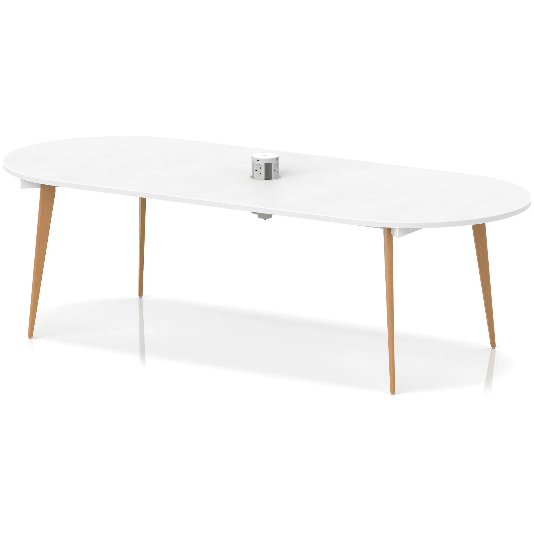 Oslo Oval Wooden Leg Boardroom Meeting Table