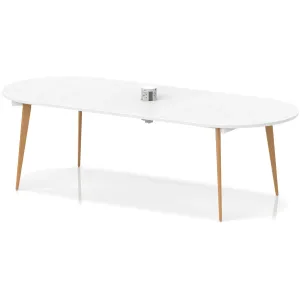 Oslo Oval Wooden Leg Boardroom Meeting Table