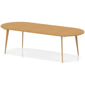 Oslo Oval Wooden Leg Boardroom Meeting Table