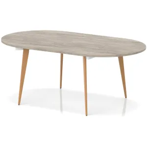 Oslo Oval Wooden Leg Boardroom Meeting Table