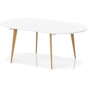 Oslo Oval Wooden Leg Boardroom Meeting Table