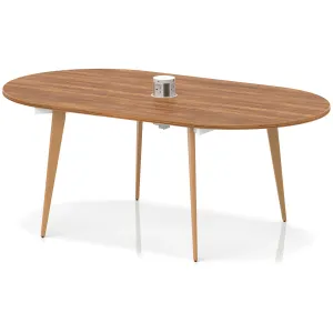 Oslo Oval Wooden Leg Boardroom Meeting Table