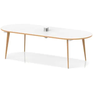 Oslo Oval Wooden Leg Boardroom Meeting Table