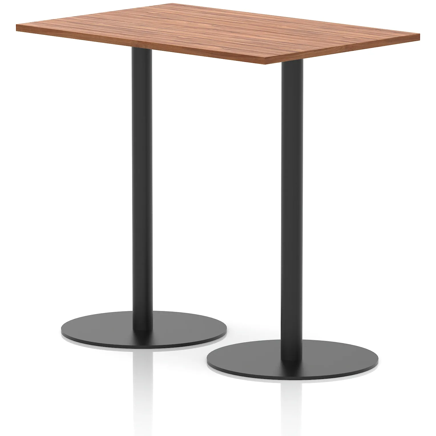 Italia Rectangular Poseur Table Black Frame