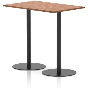 Italia Rectangular Poseur Table Black Frame