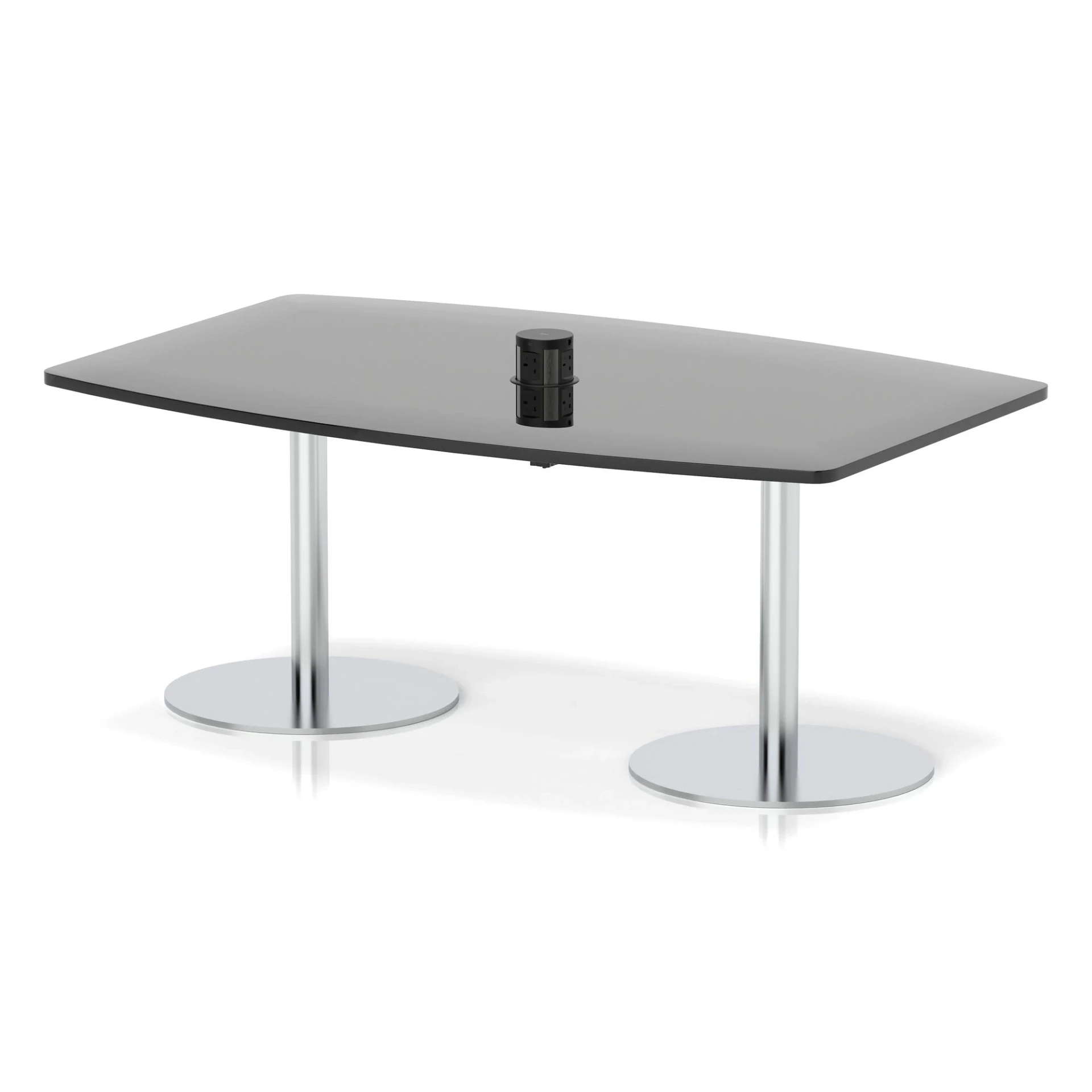 Italia Volta Poseur High Gloss Boardroom Table with Pop-Up Power