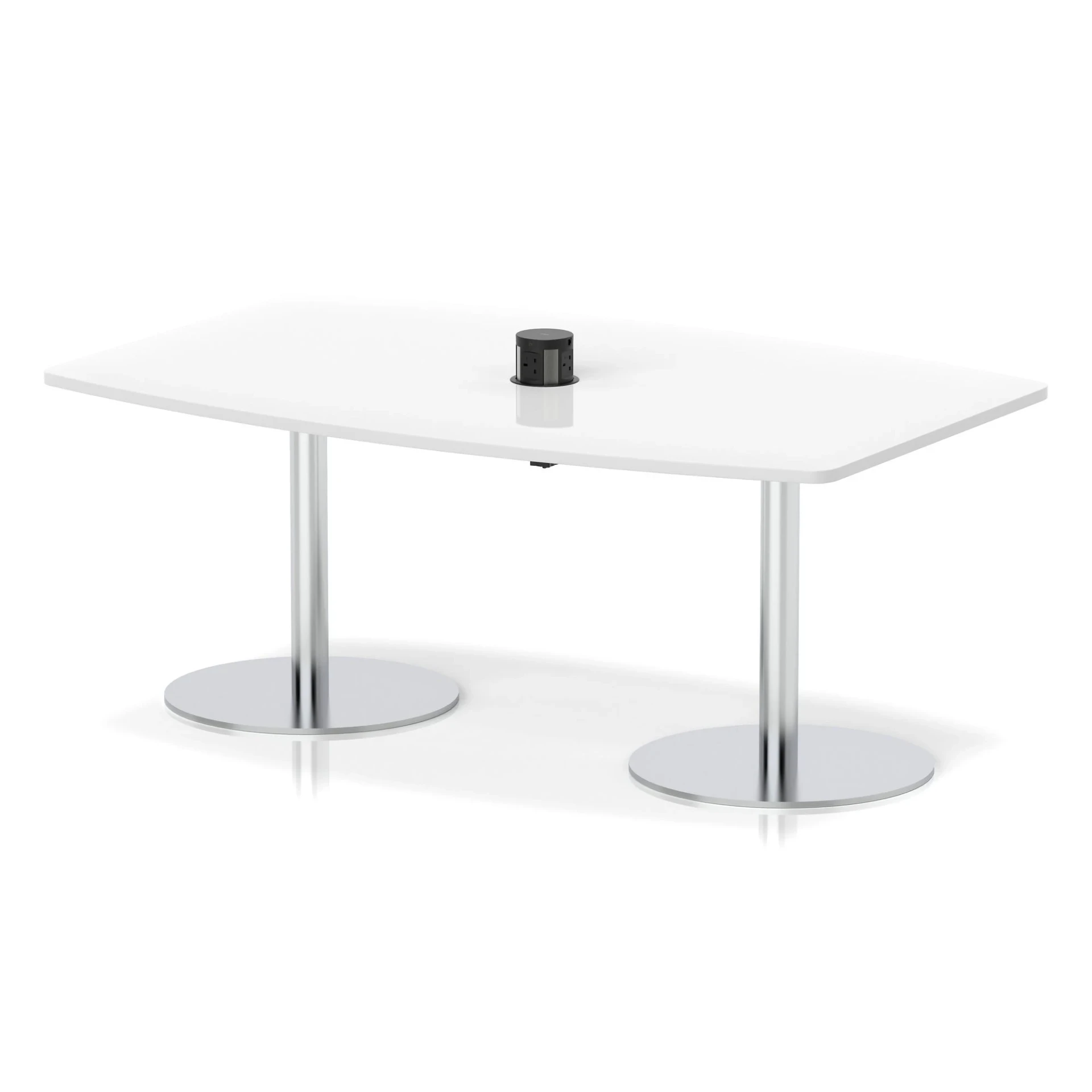 Italia Volta Poseur High Gloss Boardroom Table with Pop-Up Power