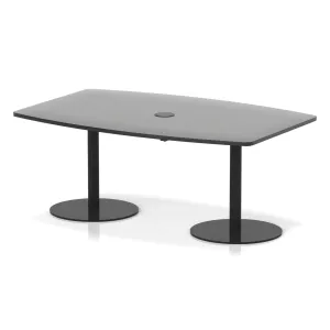 Italia Volta Poseur High Gloss Boardroom Table with Pop-Up Power