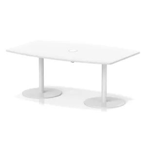 Italia Volta Poseur High Gloss Boardroom Table with Pop-Up Power