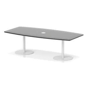 Italia Volta Poseur High Gloss Boardroom Table with Pop-Up Power