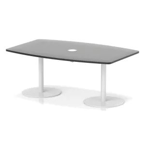 Italia Volta Poseur High Gloss Boardroom Table with Pop-Up Power