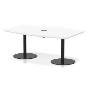 Italia Volta Poseur High Gloss Boardroom Table with Pop-Up Power