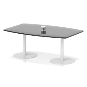 Italia Volta Poseur High Gloss Boardroom Table with Pop-Up Power
