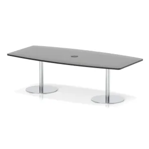 Italia Volta Poseur High Gloss Boardroom Table with Pop-Up Power