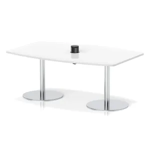 Italia Volta Poseur High Gloss Boardroom Table with Pop-Up Power