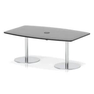 Italia Volta Poseur High Gloss Boardroom Table with Pop-Up Power