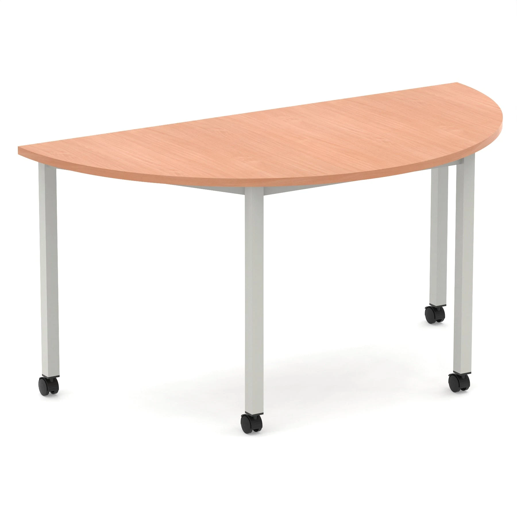 Impulse Semi-Circle Mobile Training Room Table on Castors